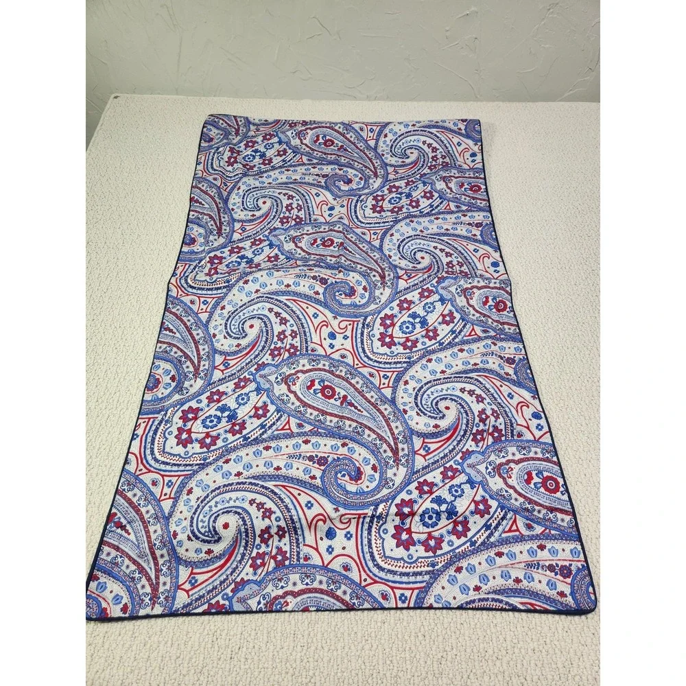 American Living Ralph Lauren Bay Harbour 2 Pillow Shams King Paisley‎ Patriotic